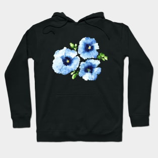 Pansy Flower Watercolor Painting Hoodie